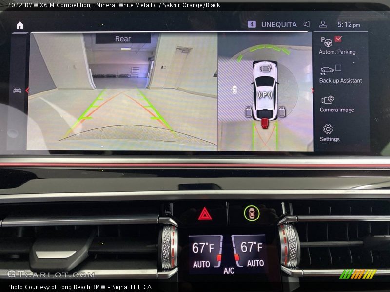 Controls of 2022 X6 M Competition