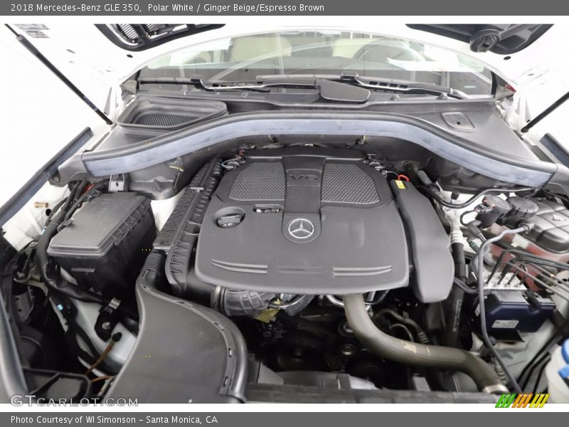 Polar White / Ginger Beige/Espresso Brown 2018 Mercedes-Benz GLE 350