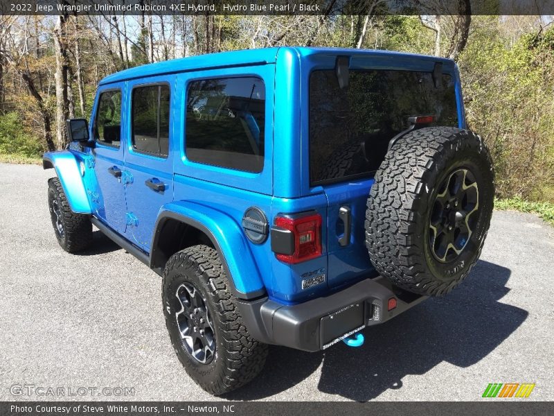 Hydro Blue Pearl / Black 2022 Jeep Wrangler Unlimited Rubicon 4XE Hybrid