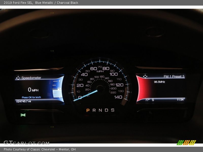Blue Metallic / Charcoal Black 2019 Ford Flex SEL