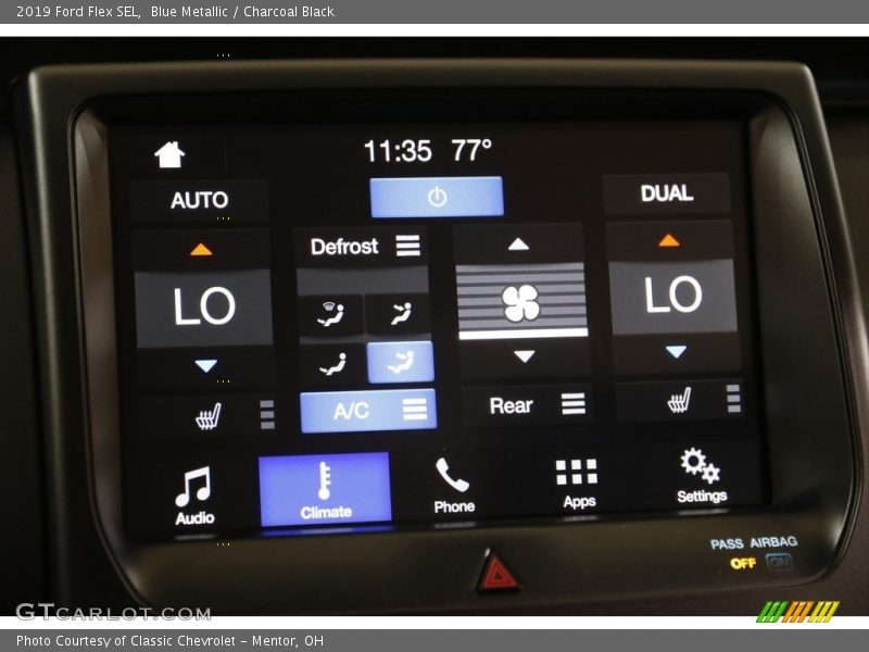 Blue Metallic / Charcoal Black 2019 Ford Flex SEL
