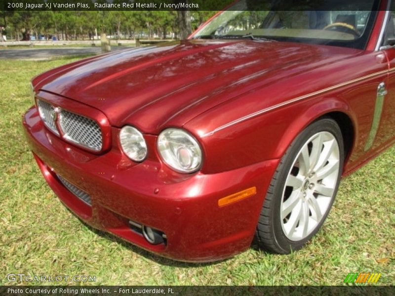 Radiance Red Metallic / Ivory/Mocha 2008 Jaguar XJ Vanden Plas