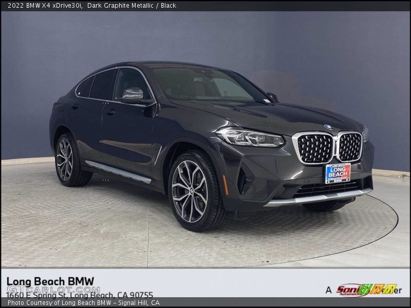 Dark Graphite Metallic / Black 2022 BMW X4 xDrive30i