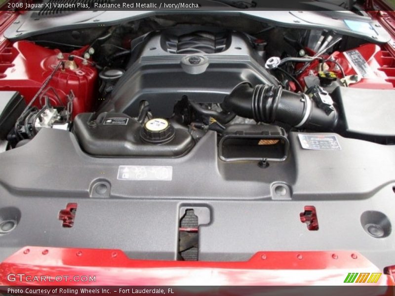 Radiance Red Metallic / Ivory/Mocha 2008 Jaguar XJ Vanden Plas