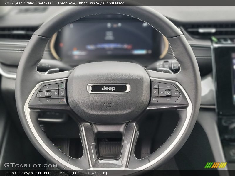Bright White / Global Black 2022 Jeep Grand Cherokee L Laredo 4x4