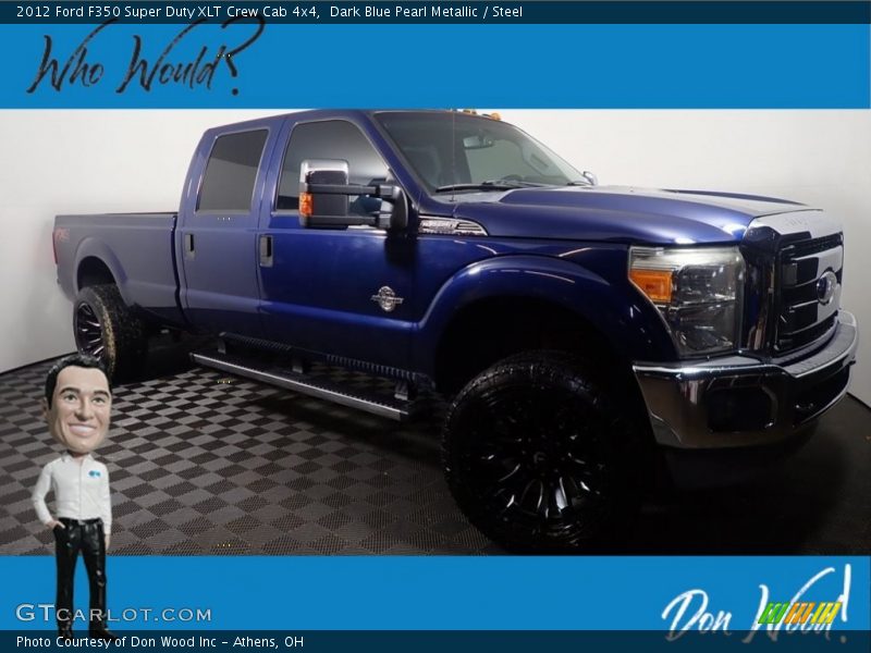 Dark Blue Pearl Metallic / Steel 2012 Ford F350 Super Duty XLT Crew Cab 4x4