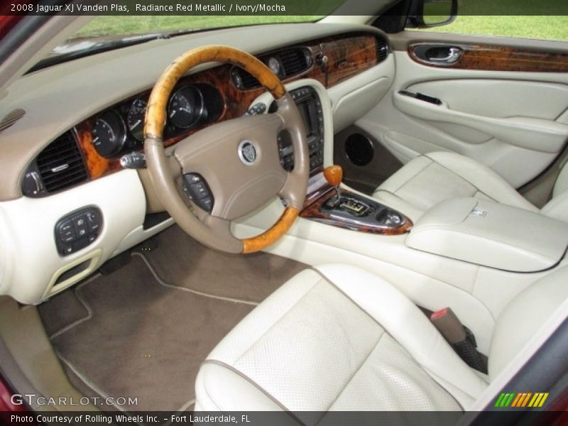 Radiance Red Metallic / Ivory/Mocha 2008 Jaguar XJ Vanden Plas
