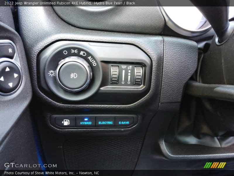 Controls of 2022 Wrangler Unlimited Rubicon 4XE Hybrid