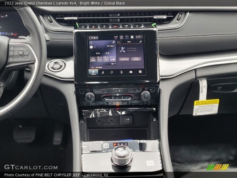 Controls of 2022 Grand Cherokee L Laredo 4x4