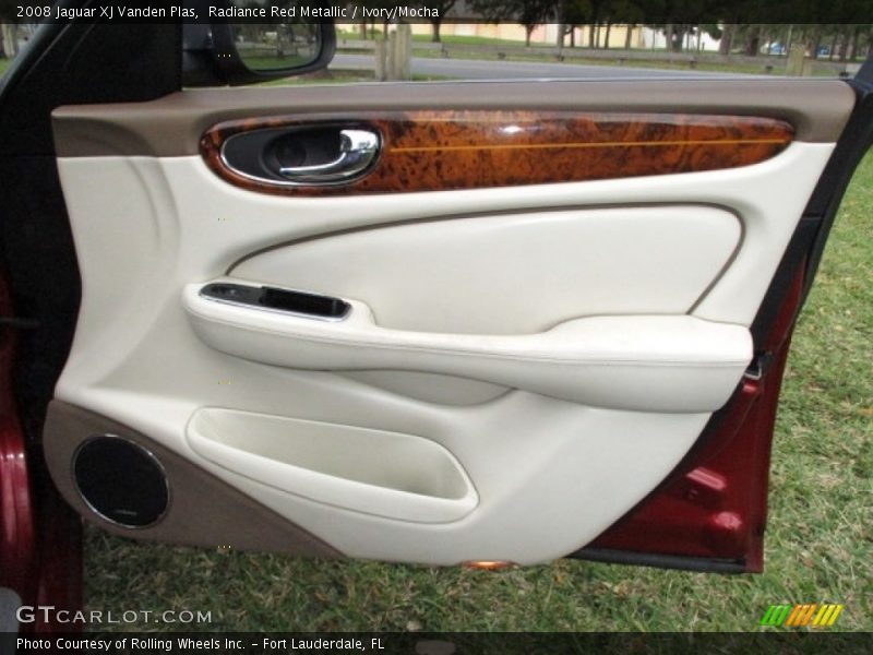Radiance Red Metallic / Ivory/Mocha 2008 Jaguar XJ Vanden Plas