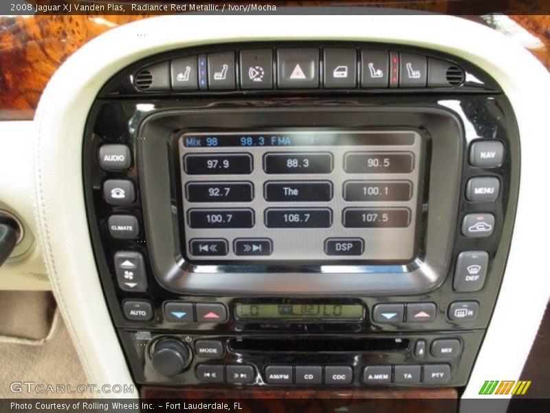 Radiance Red Metallic / Ivory/Mocha 2008 Jaguar XJ Vanden Plas