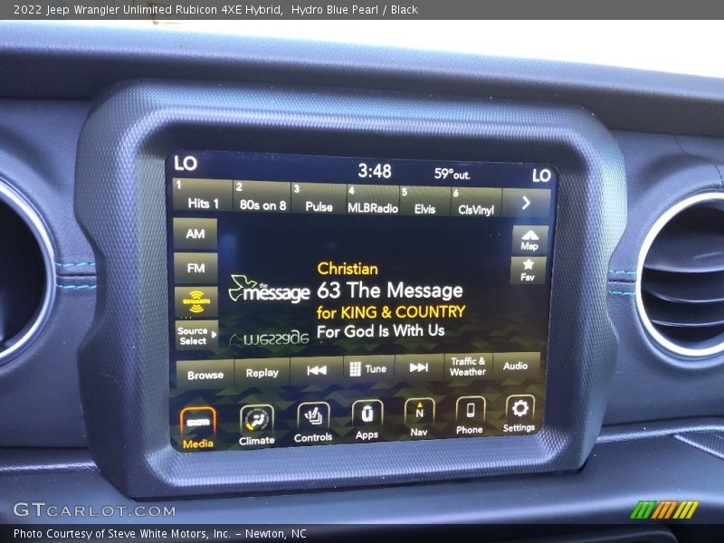 Controls of 2022 Wrangler Unlimited Rubicon 4XE Hybrid