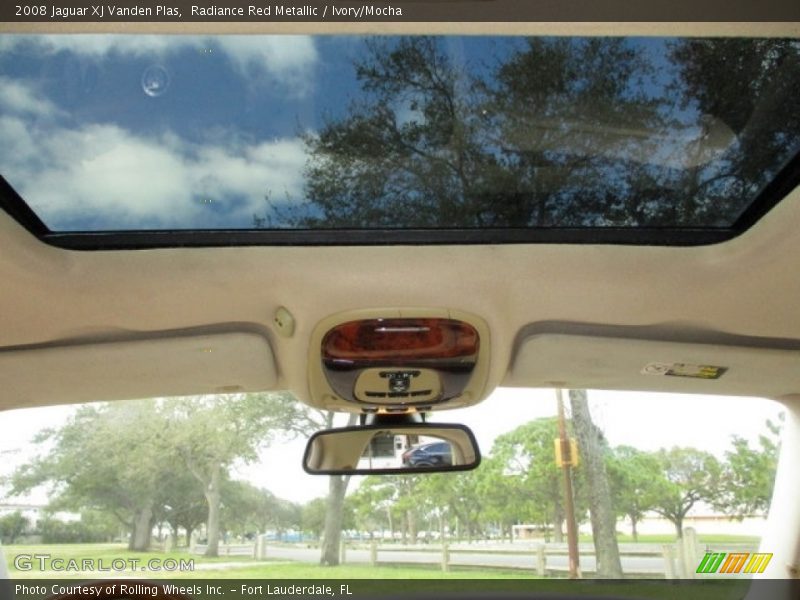 Radiance Red Metallic / Ivory/Mocha 2008 Jaguar XJ Vanden Plas