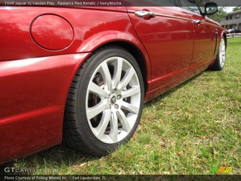 Radiance Red Metallic / Ivory/Mocha 2008 Jaguar XJ Vanden Plas