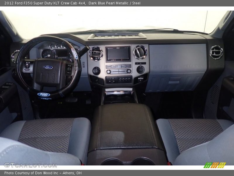 Dark Blue Pearl Metallic / Steel 2012 Ford F350 Super Duty XLT Crew Cab 4x4