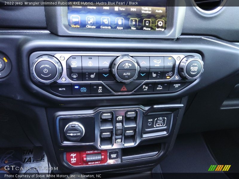 Controls of 2022 Wrangler Unlimited Rubicon 4XE Hybrid