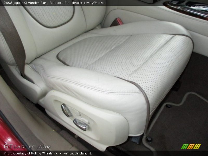 Radiance Red Metallic / Ivory/Mocha 2008 Jaguar XJ Vanden Plas