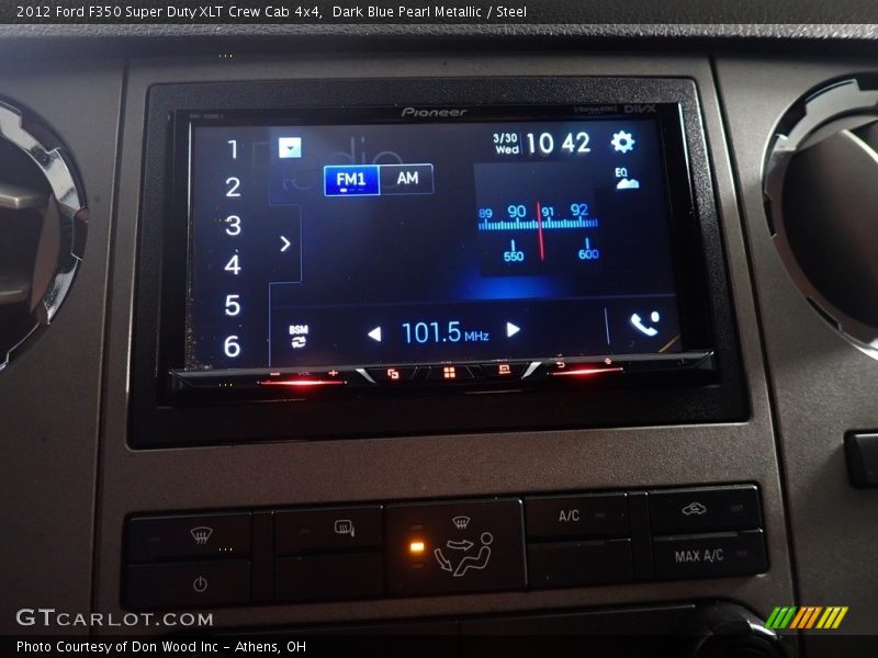 Dark Blue Pearl Metallic / Steel 2012 Ford F350 Super Duty XLT Crew Cab 4x4