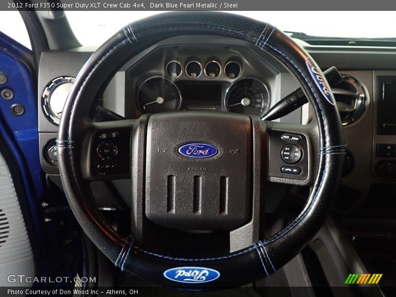 Dark Blue Pearl Metallic / Steel 2012 Ford F350 Super Duty XLT Crew Cab 4x4