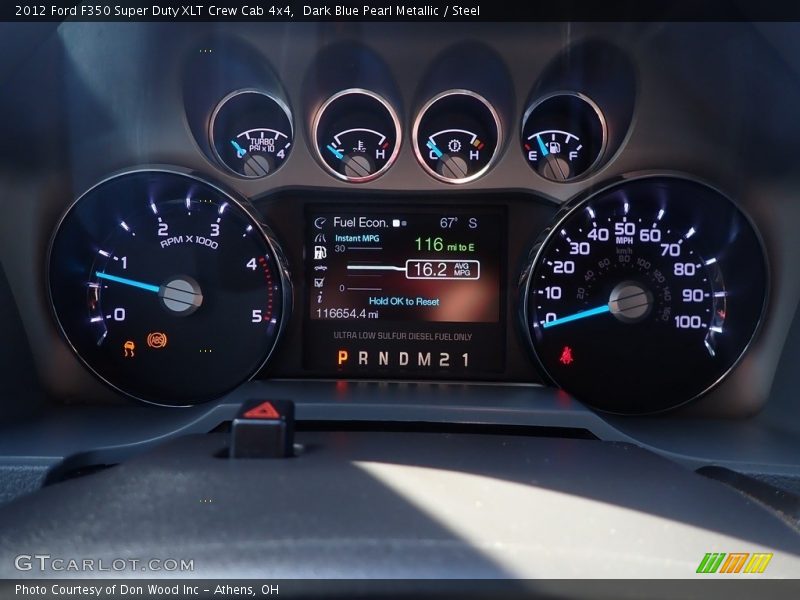 Dark Blue Pearl Metallic / Steel 2012 Ford F350 Super Duty XLT Crew Cab 4x4