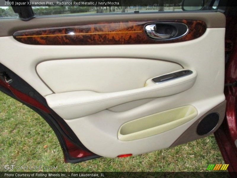 Radiance Red Metallic / Ivory/Mocha 2008 Jaguar XJ Vanden Plas