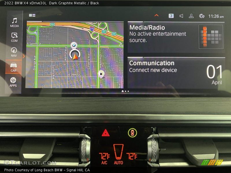 Navigation of 2022 X4 xDrive30i