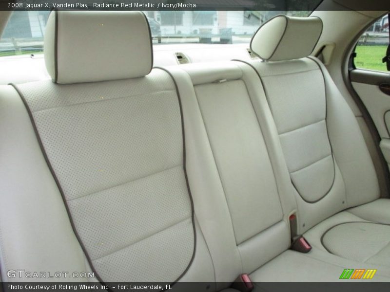 Radiance Red Metallic / Ivory/Mocha 2008 Jaguar XJ Vanden Plas