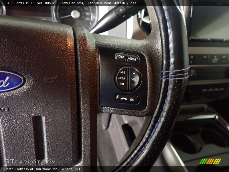 Dark Blue Pearl Metallic / Steel 2012 Ford F350 Super Duty XLT Crew Cab 4x4