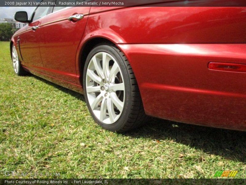 Radiance Red Metallic / Ivory/Mocha 2008 Jaguar XJ Vanden Plas