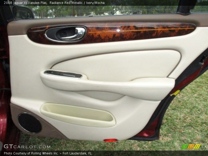 Radiance Red Metallic / Ivory/Mocha 2008 Jaguar XJ Vanden Plas