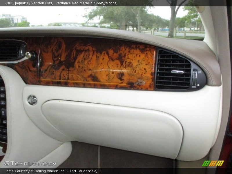 Radiance Red Metallic / Ivory/Mocha 2008 Jaguar XJ Vanden Plas