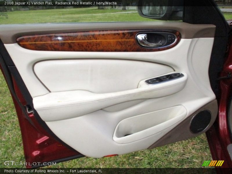 Radiance Red Metallic / Ivory/Mocha 2008 Jaguar XJ Vanden Plas