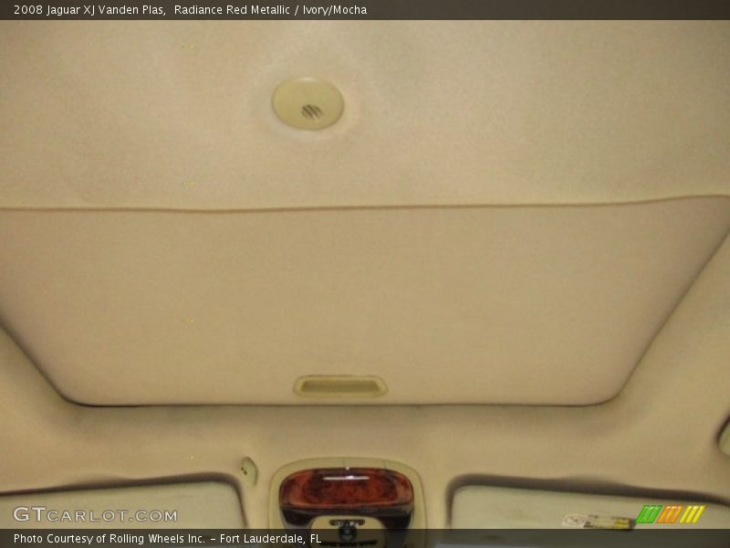 Radiance Red Metallic / Ivory/Mocha 2008 Jaguar XJ Vanden Plas