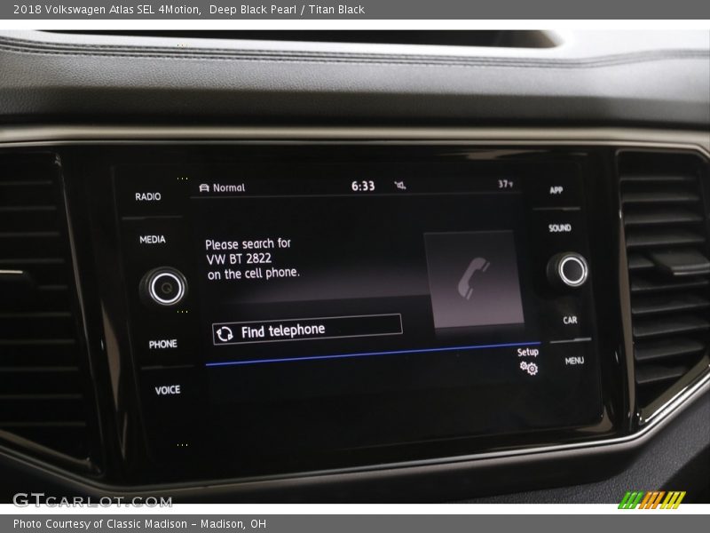 Deep Black Pearl / Titan Black 2018 Volkswagen Atlas SEL 4Motion