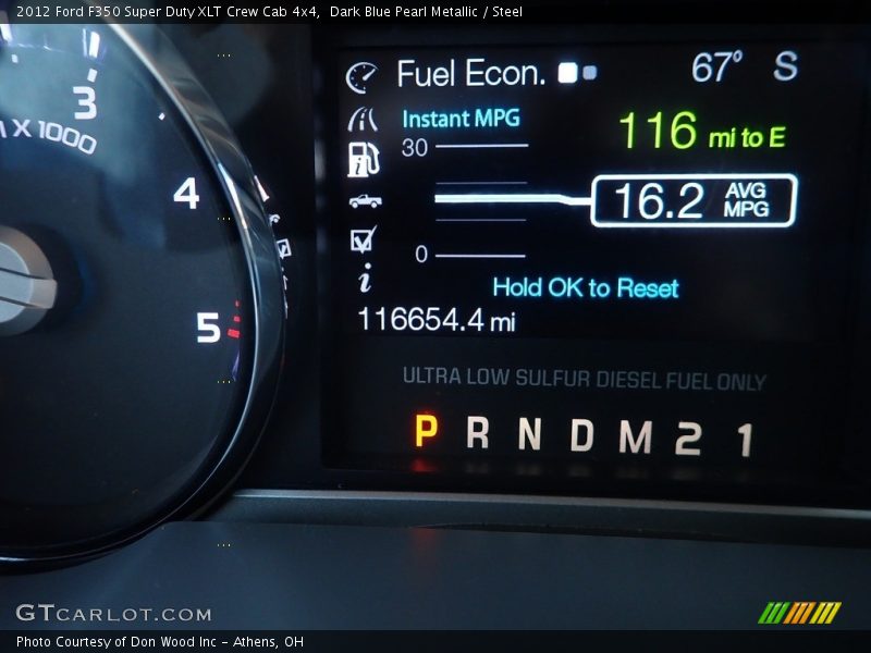 Dark Blue Pearl Metallic / Steel 2012 Ford F350 Super Duty XLT Crew Cab 4x4