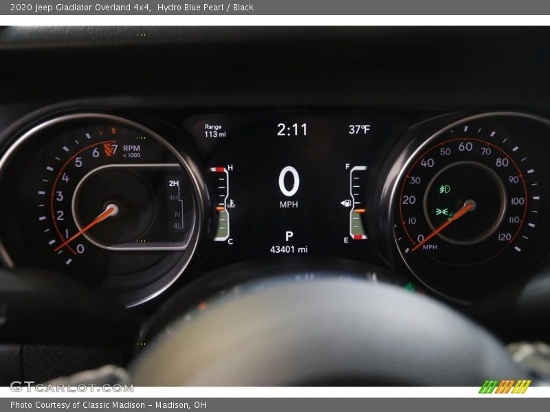 Hydro Blue Pearl / Black 2020 Jeep Gladiator Overland 4x4
