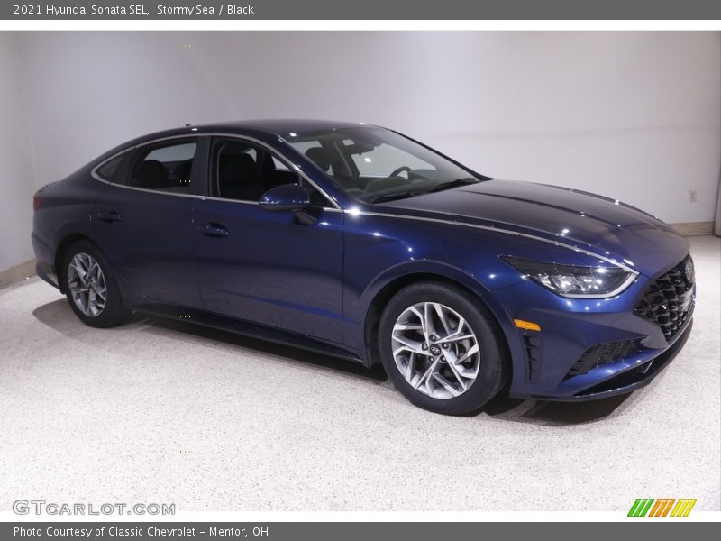Stormy Sea / Black 2021 Hyundai Sonata SEL