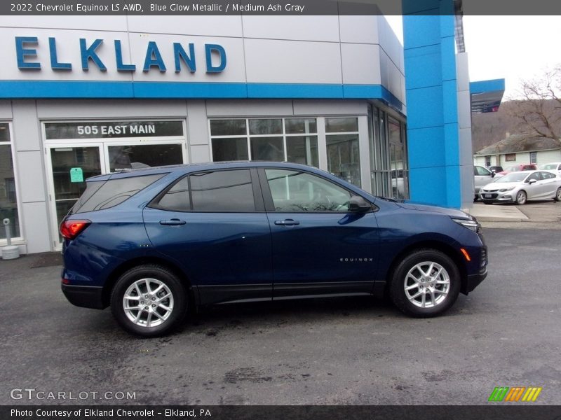 Blue Glow Metallic / Medium Ash Gray 2022 Chevrolet Equinox LS AWD