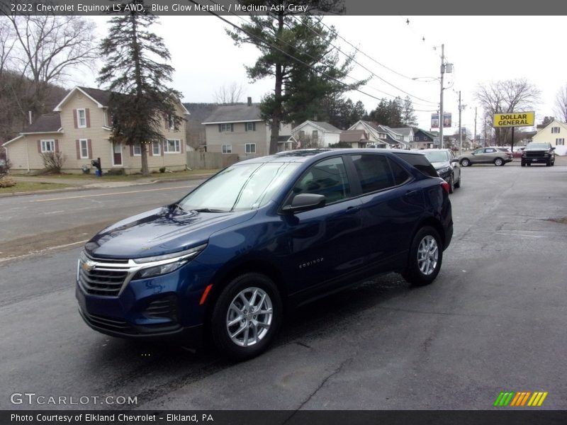 Blue Glow Metallic / Medium Ash Gray 2022 Chevrolet Equinox LS AWD