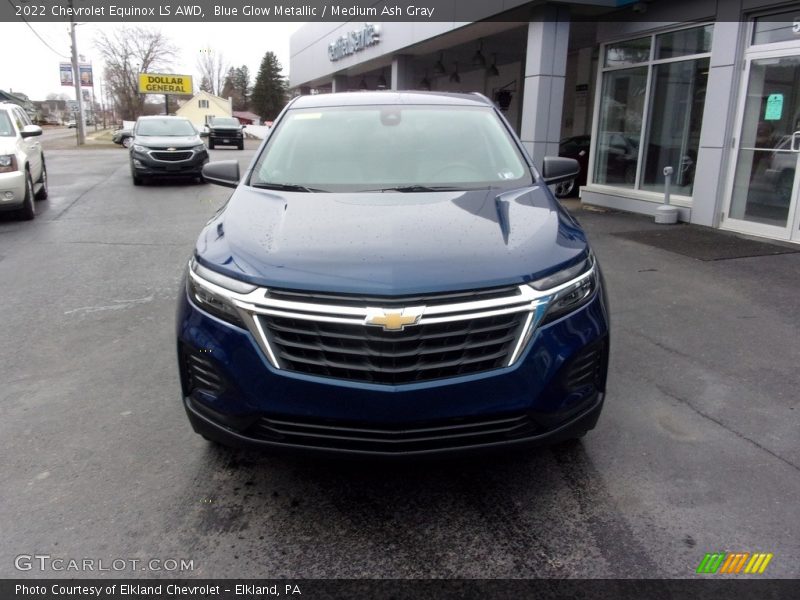 Blue Glow Metallic / Medium Ash Gray 2022 Chevrolet Equinox LS AWD