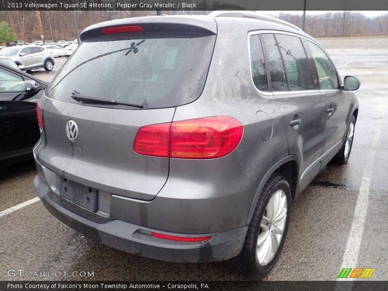 Pepper Gray Metallic / Black 2013 Volkswagen Tiguan SE 4Motion
