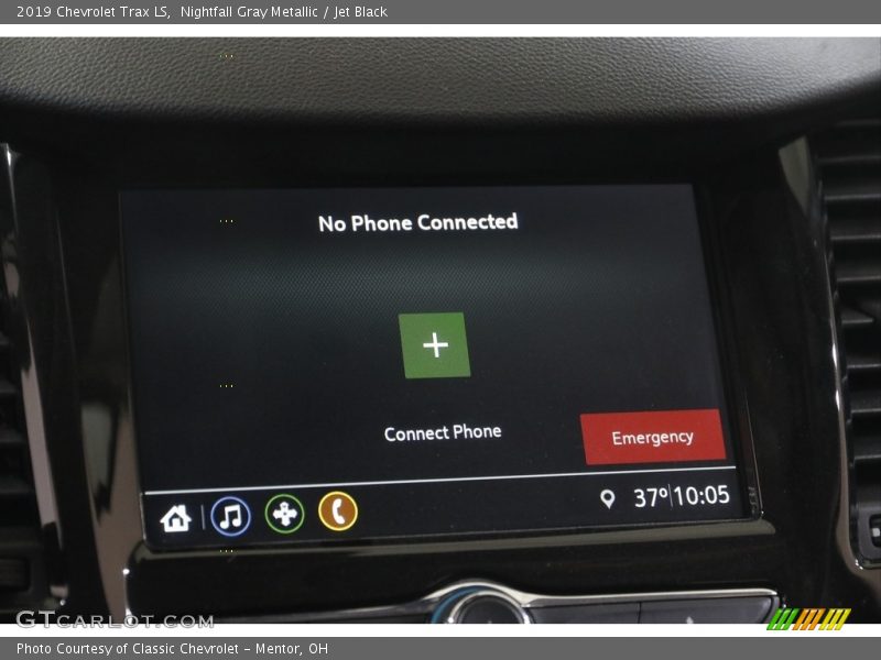 Nightfall Gray Metallic / Jet Black 2019 Chevrolet Trax LS