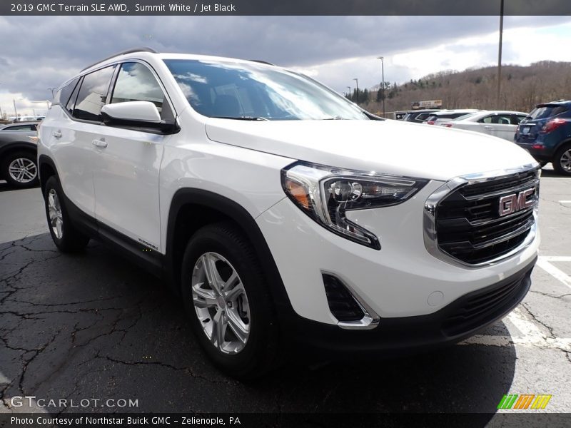 Summit White / Jet Black 2019 GMC Terrain SLE AWD