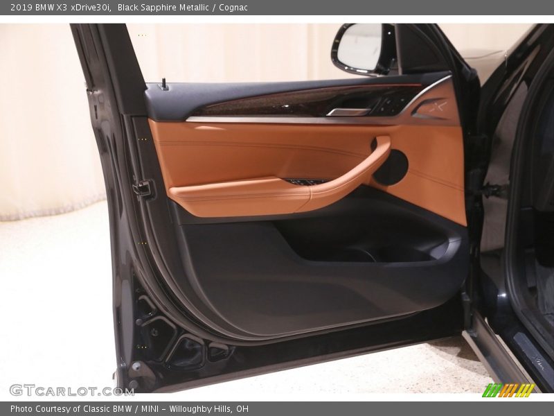 Black Sapphire Metallic / Cognac 2019 BMW X3 xDrive30i
