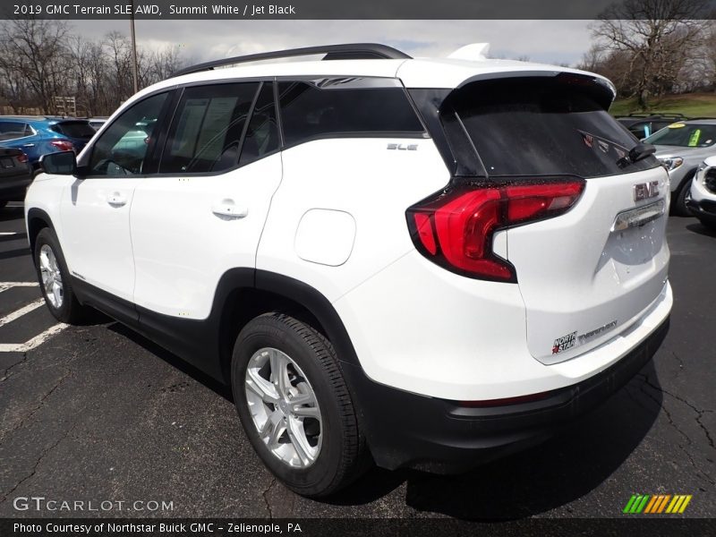 Summit White / Jet Black 2019 GMC Terrain SLE AWD
