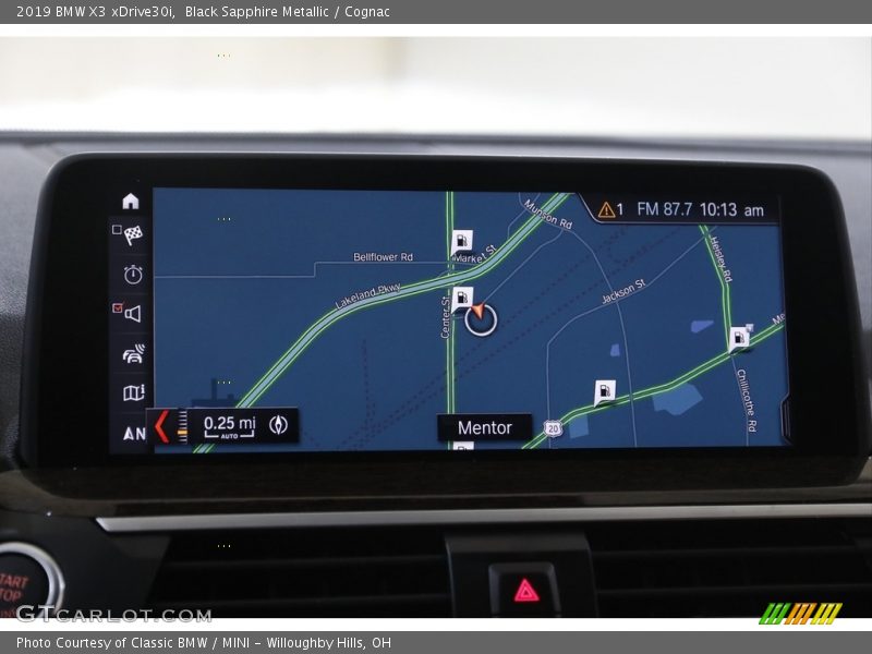Black Sapphire Metallic / Cognac 2019 BMW X3 xDrive30i