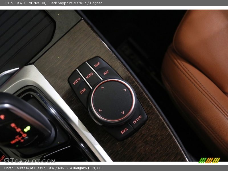 Black Sapphire Metallic / Cognac 2019 BMW X3 xDrive30i