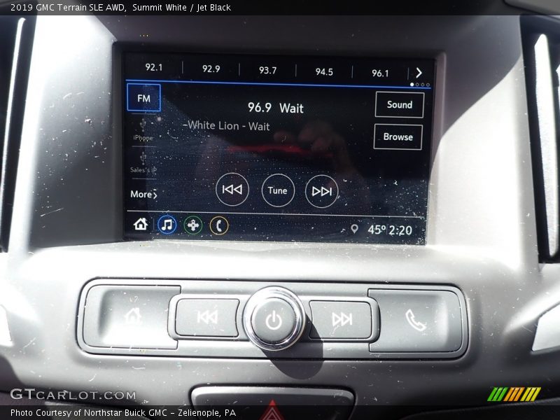Summit White / Jet Black 2019 GMC Terrain SLE AWD
