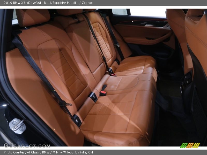 Black Sapphire Metallic / Cognac 2019 BMW X3 xDrive30i