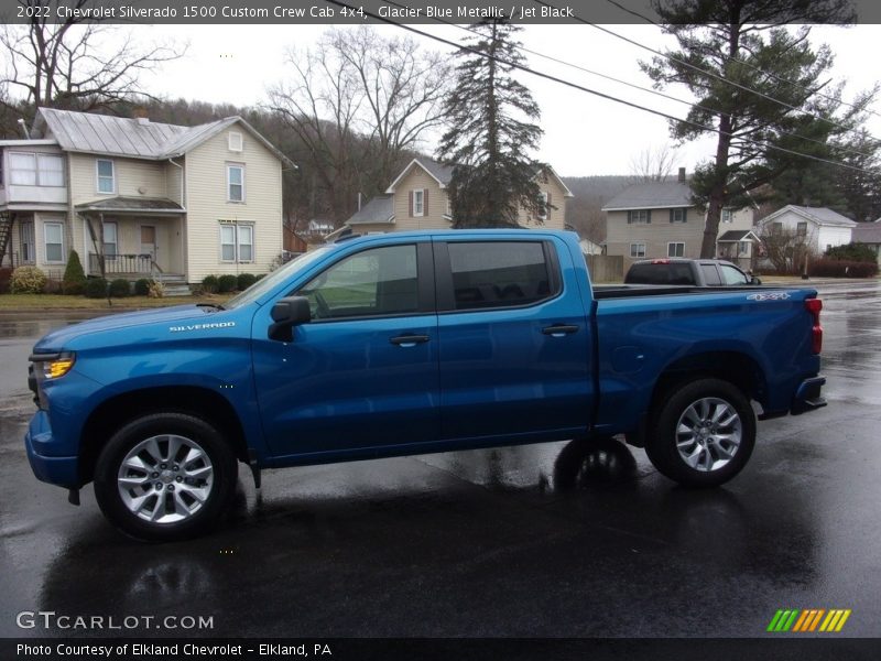  2022 Silverado 1500 Custom Crew Cab 4x4 Glacier Blue Metallic